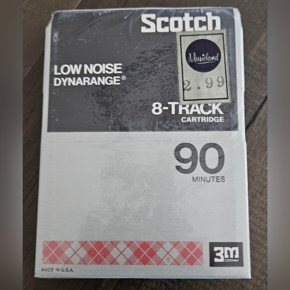 3M SCOTCH 90 MINUTE 8-TRACK TAPE LOW NOISE DYNARANGE Factory Sealed